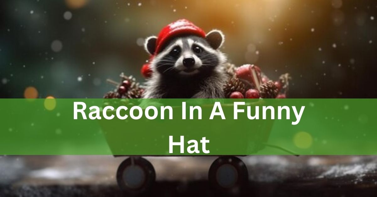 Raccoon In A Funny Hat – Dive Into The Fun!