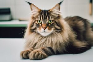 Big and Cuddly Maine Coon's Mysterious